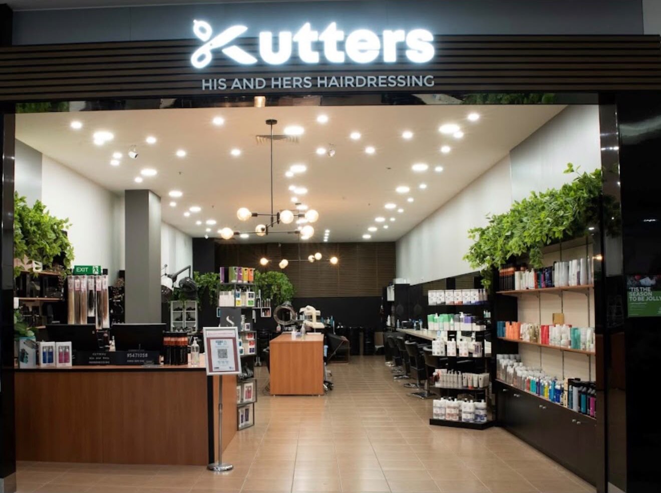 The Cutters His & Hers shopfront at Waverley Gardens Shopping Centre, Mulgrave
